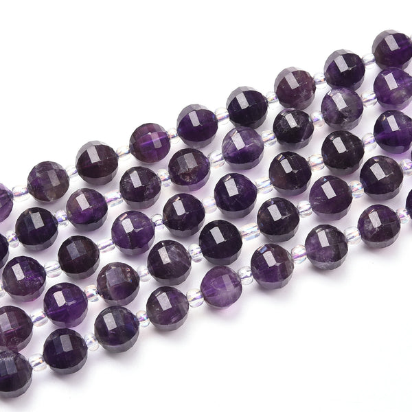  97PCS Natural Purple Agate Amethyst Beads for Jewelry