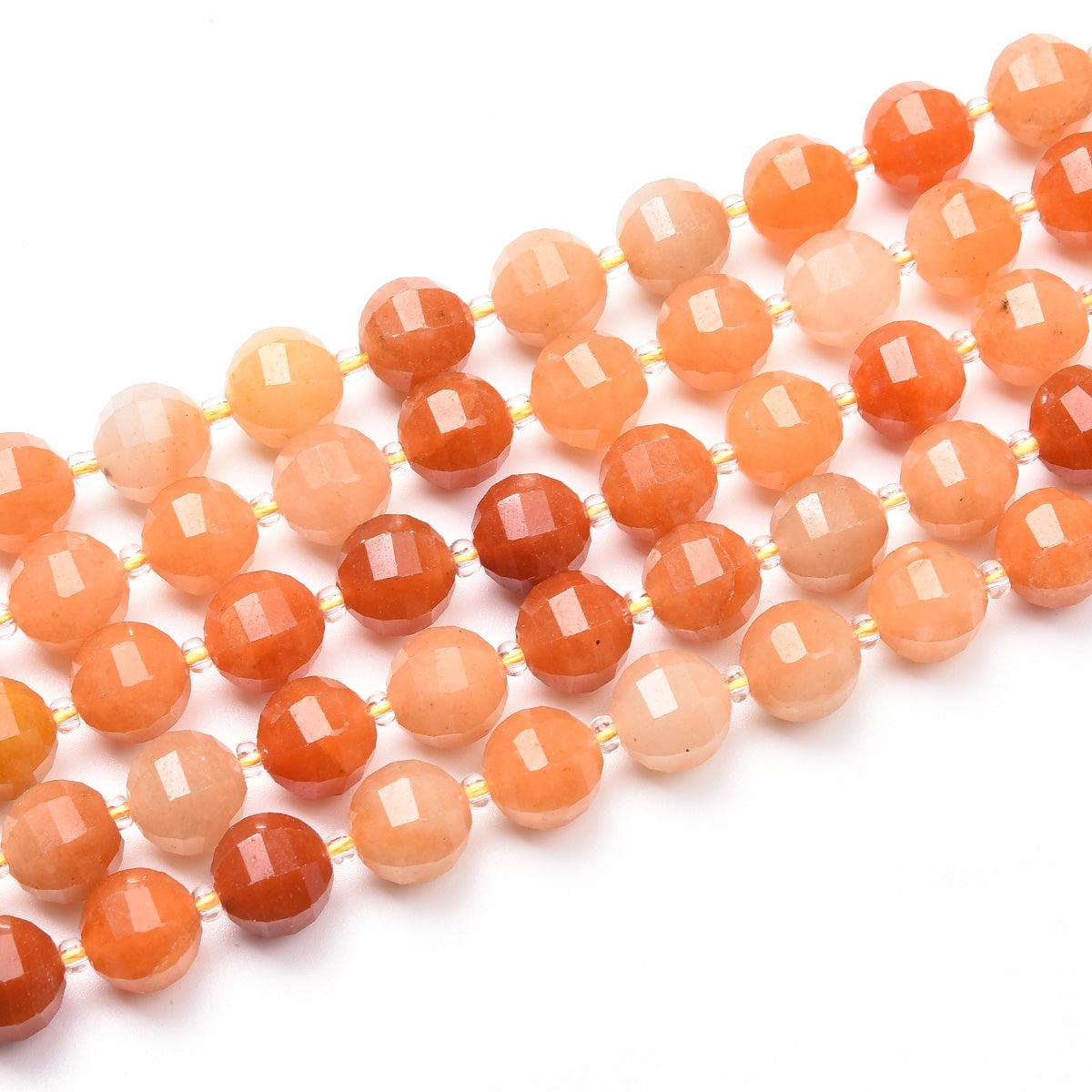 Red Aventurine Beads Strand