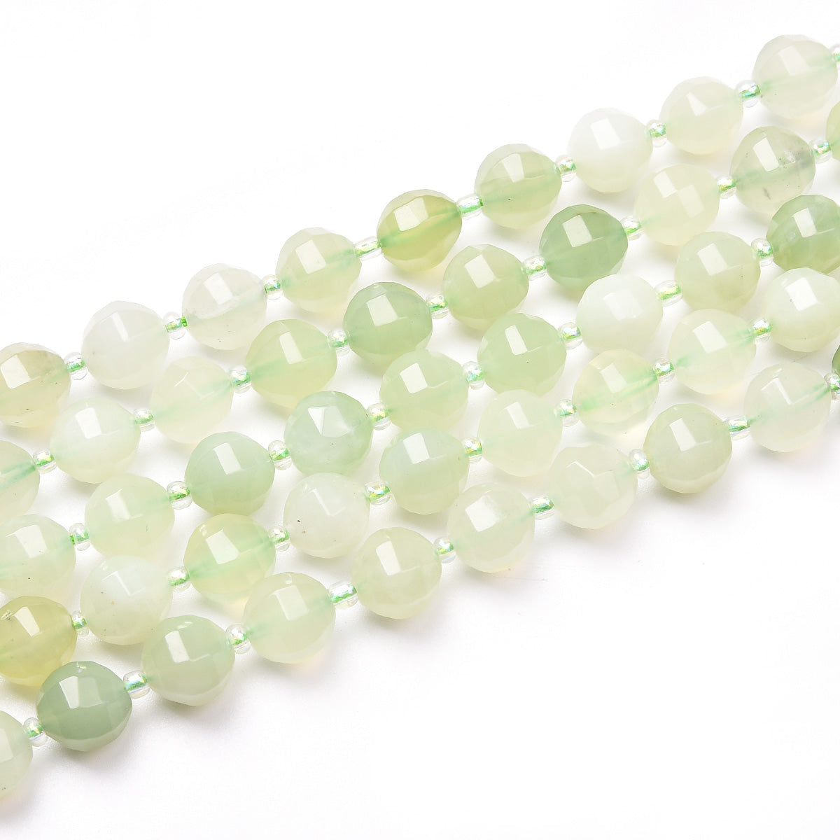 New Green Jade Beads Strand