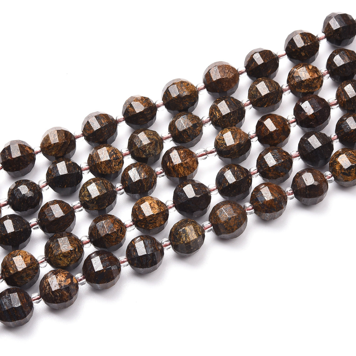 Black / Brown Bronzite Beads Strand