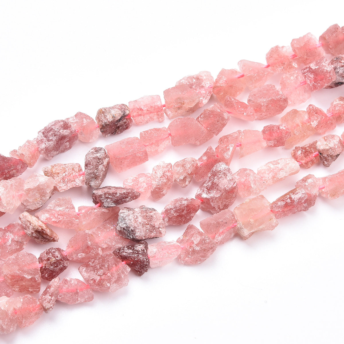 Red Strawberry Quartz Beads Strand