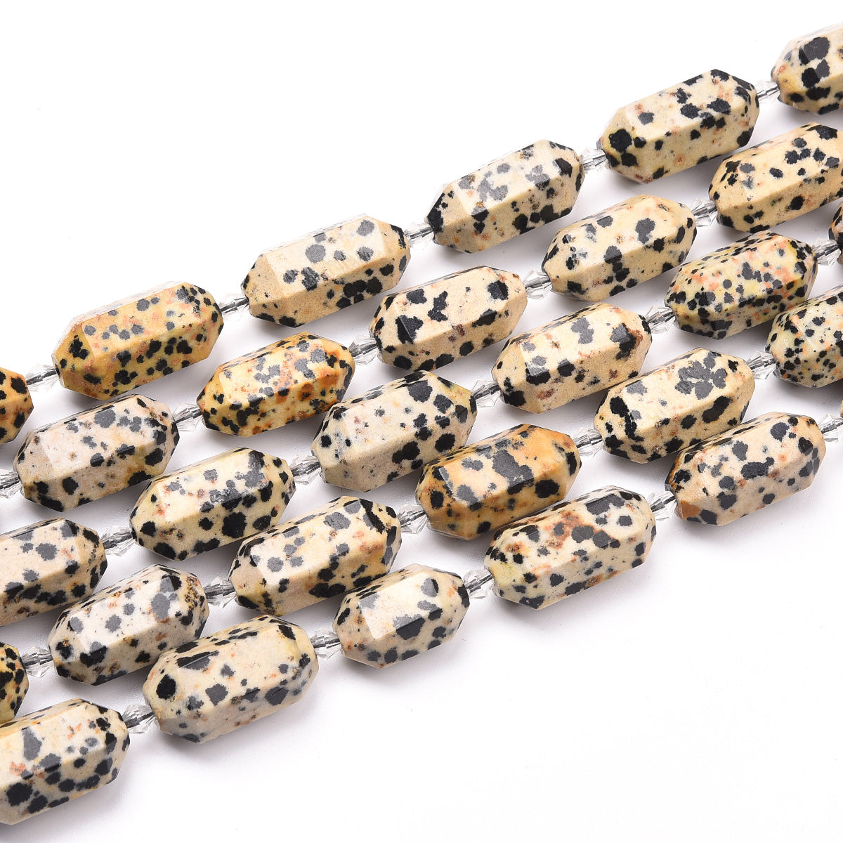 Yellow Dalmatian Jasper Beads Strand