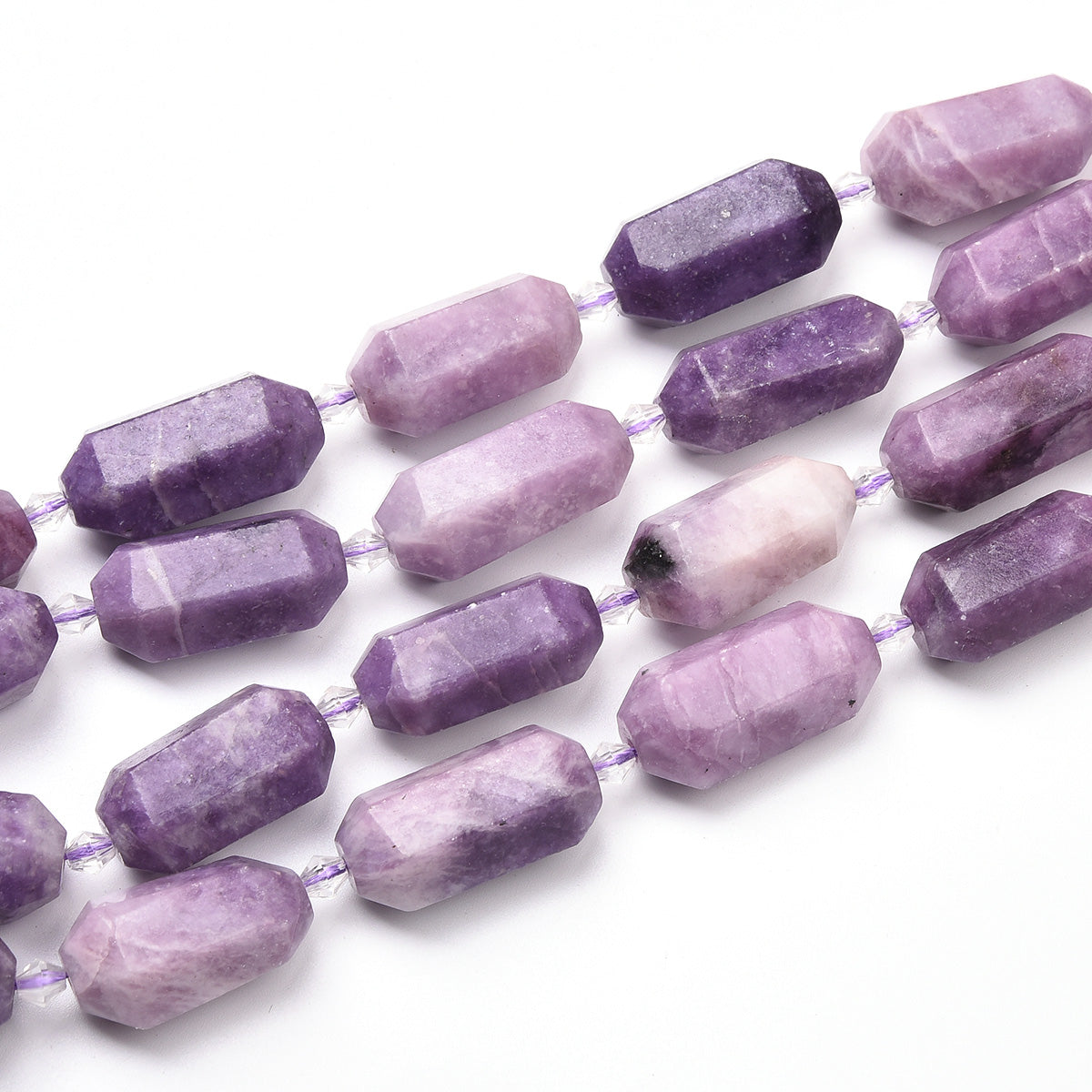 Purple Phosphosiderite Beads Strand