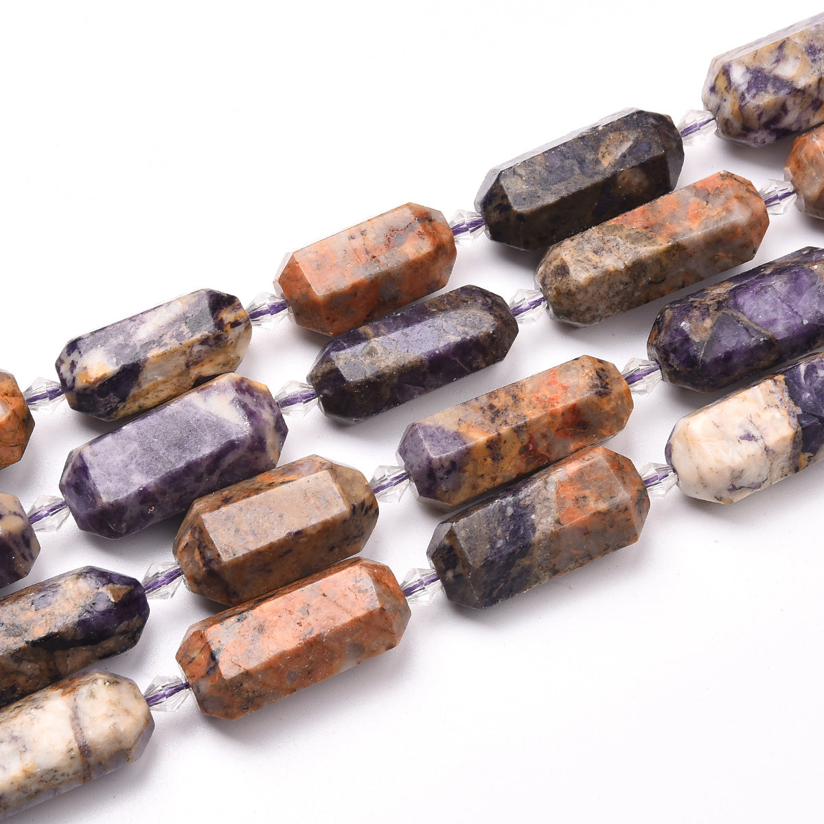 Purple Stone Beads Strand