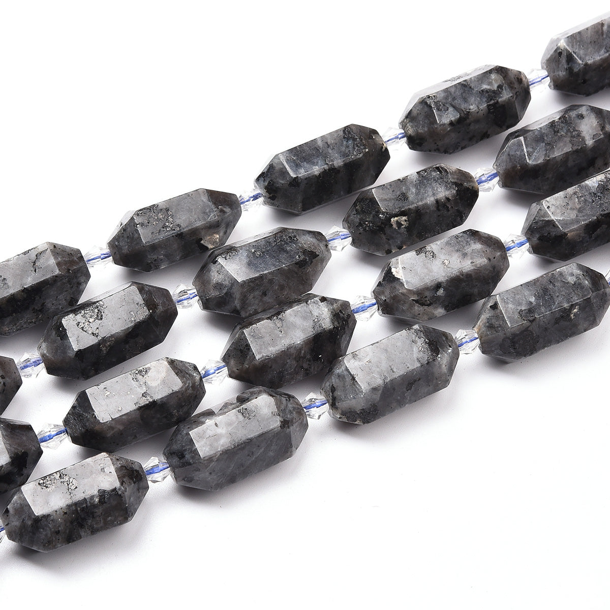 Black Spot Labradorite Beads Strand