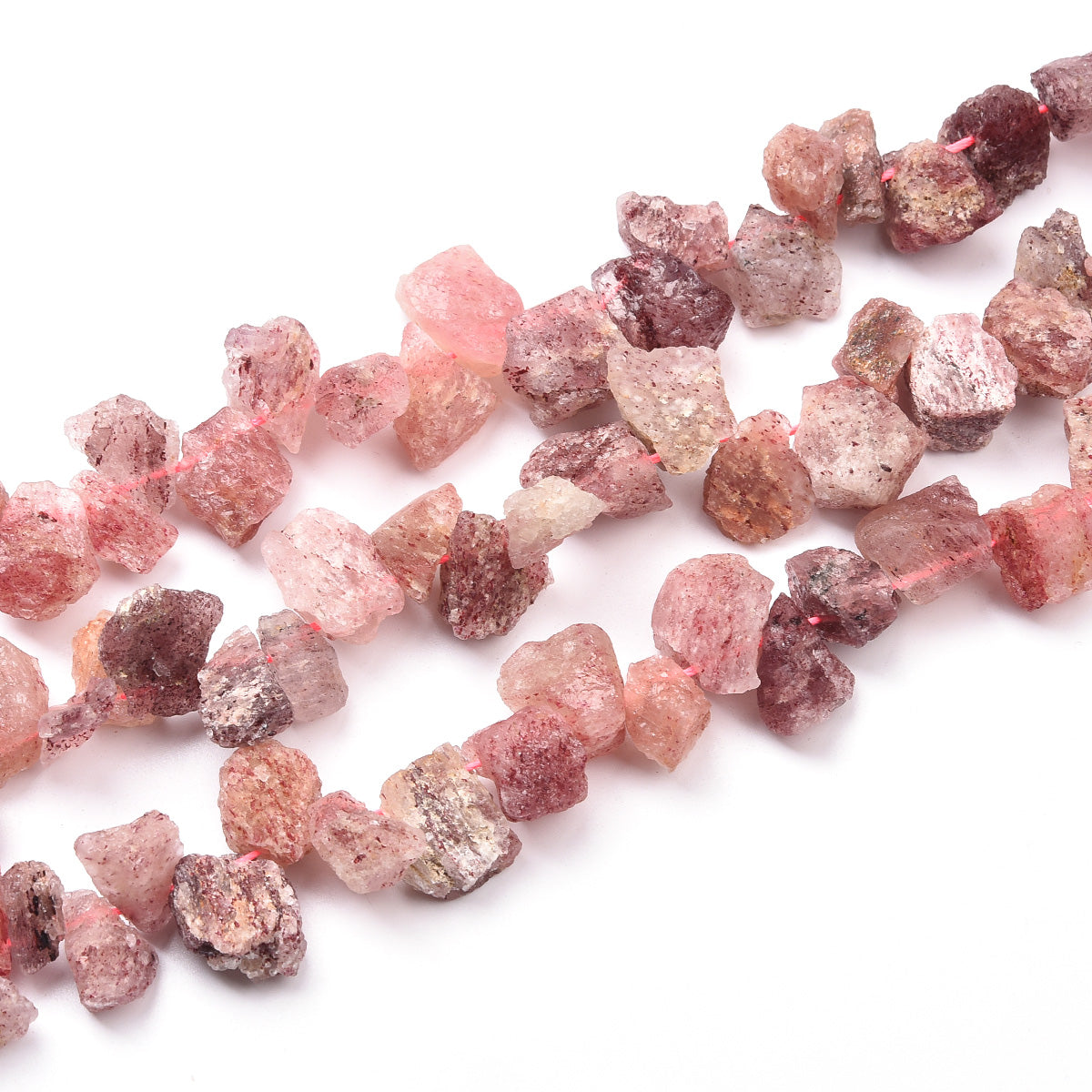 Red Strawberry Quartz Beads Strand