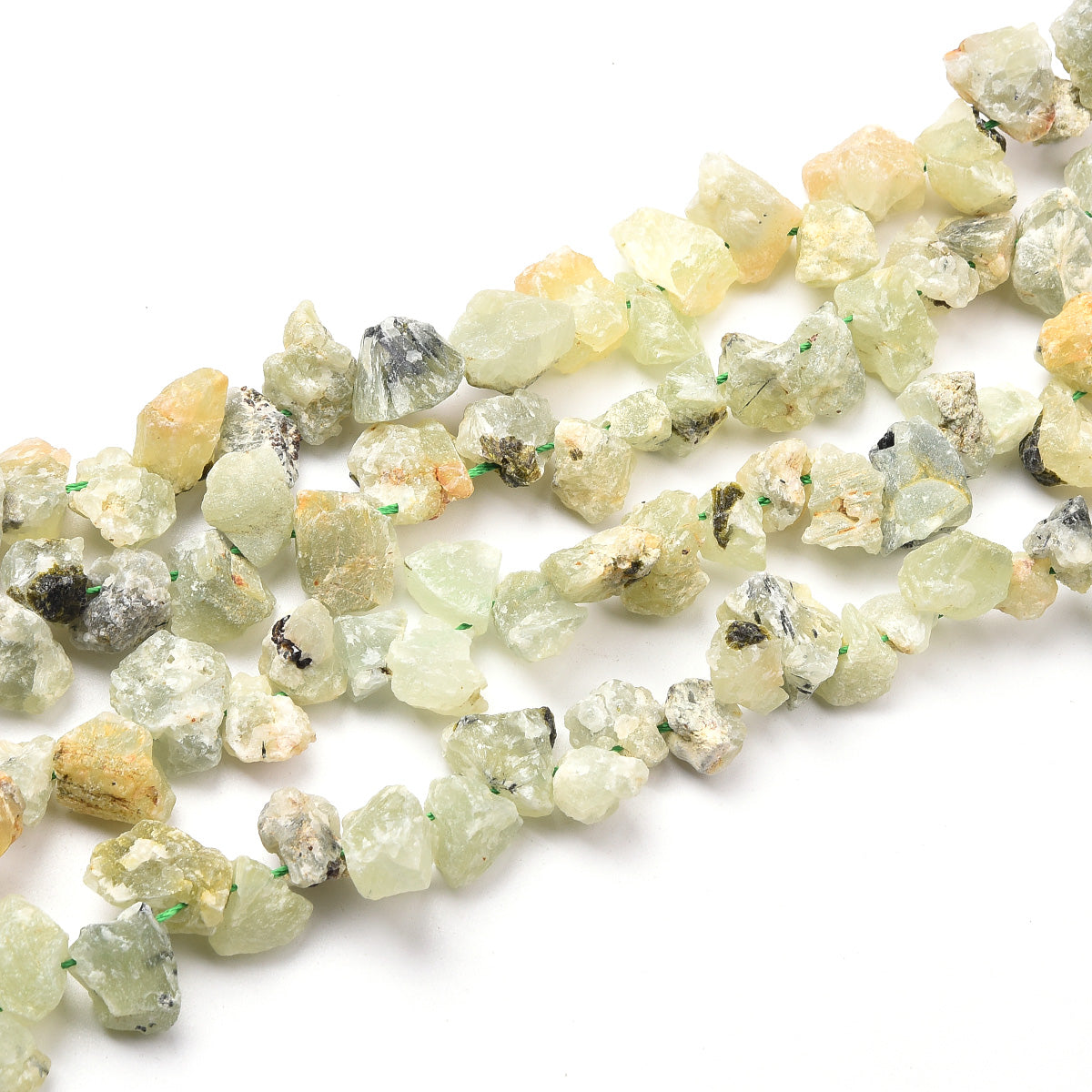 Yellow Prehnite Beads Strand