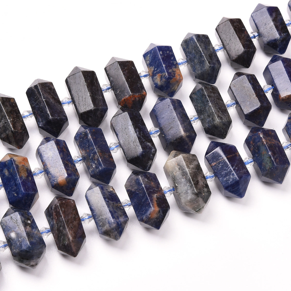 Black Sodalite Beads Strand