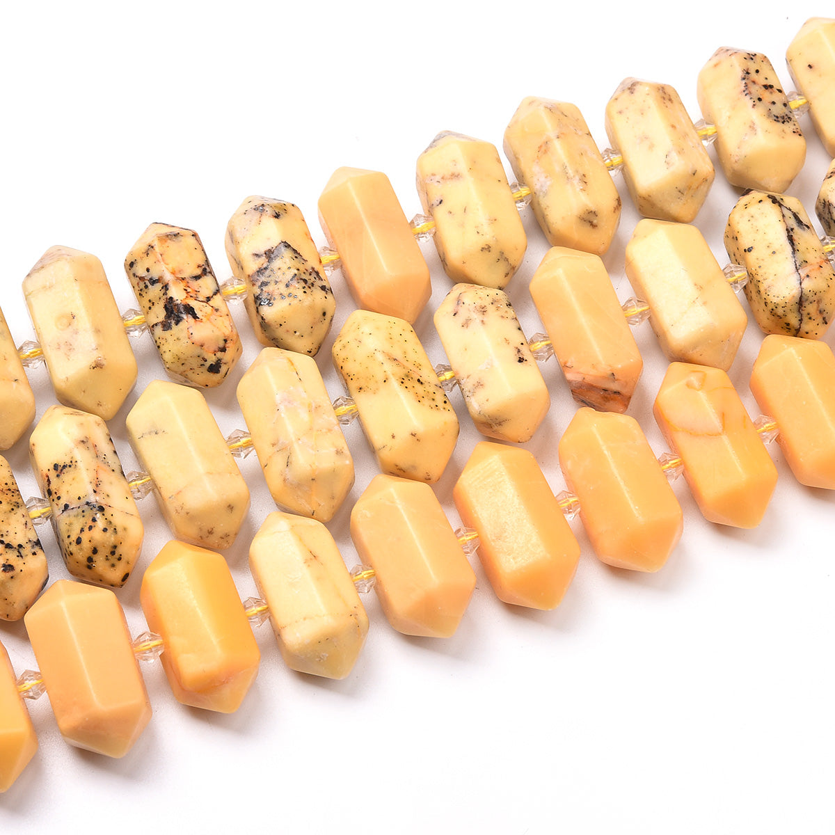 Yellow Jade Beads Strand