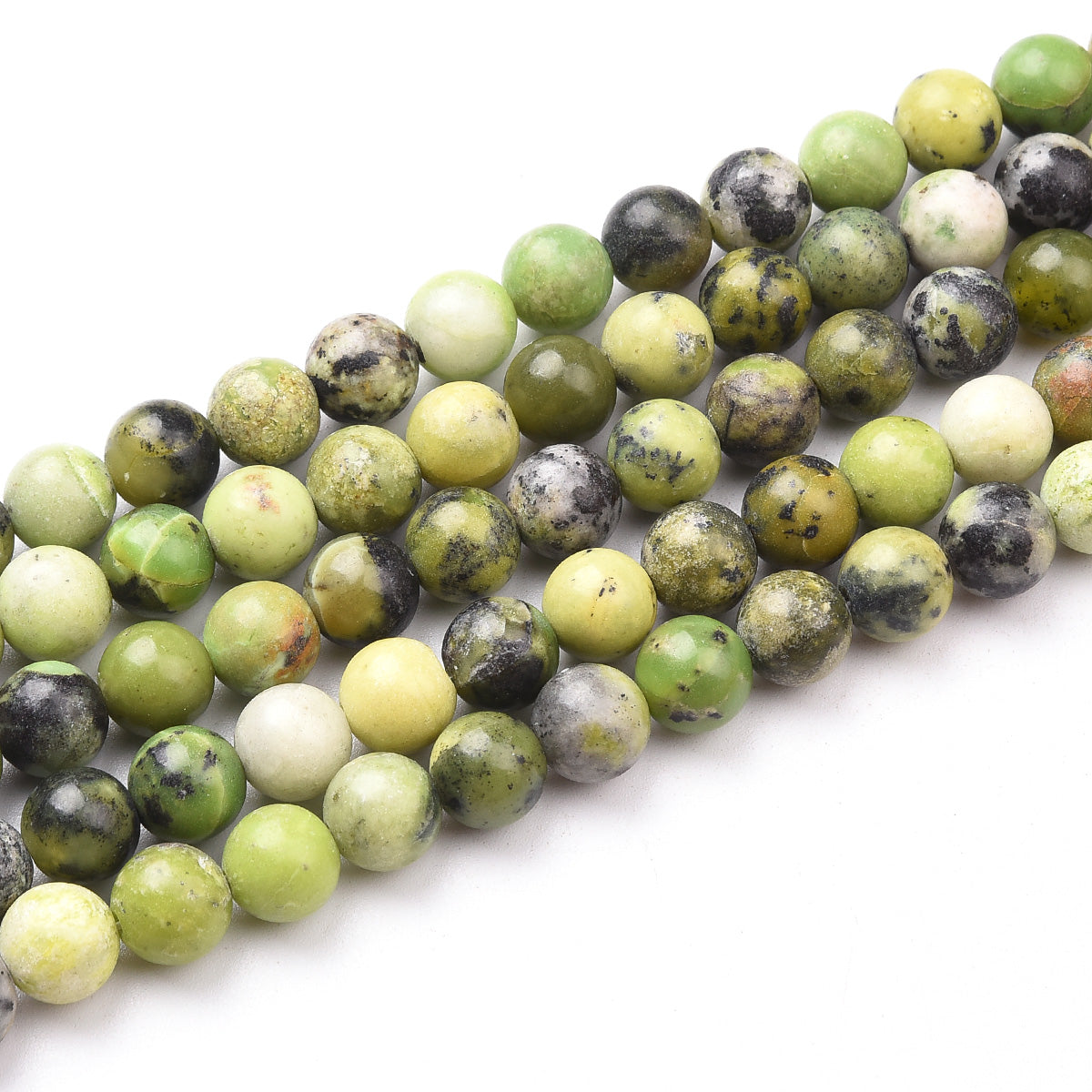 Green Chrysoprase Beads Strand (Dyed)