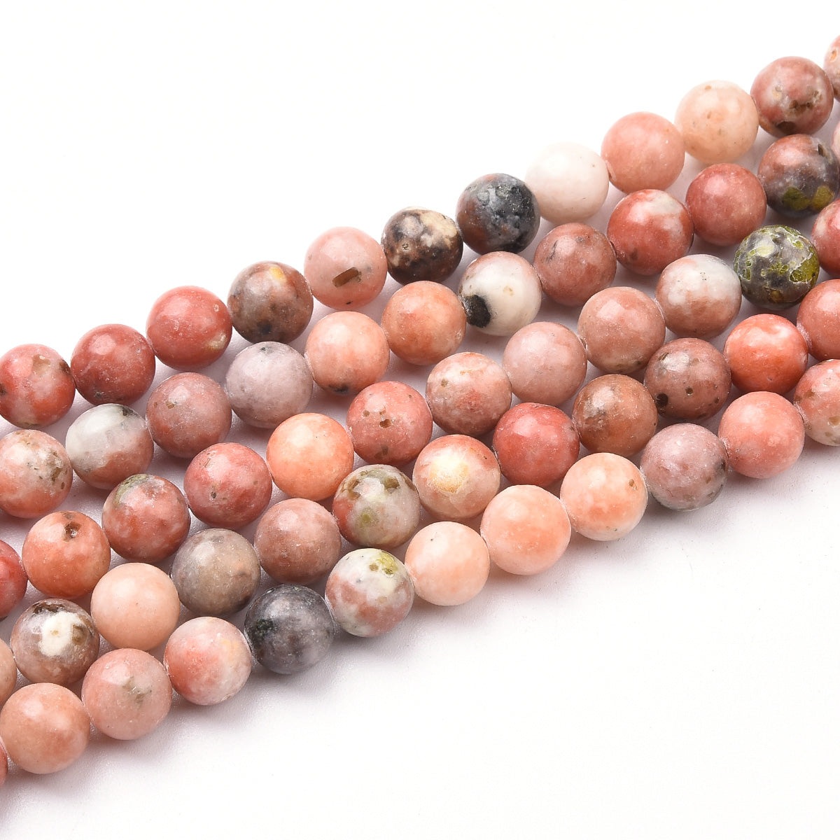 Plum Jade Beads Strand (Dyed)