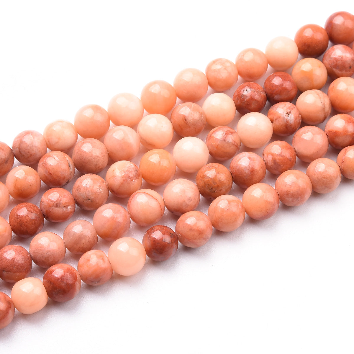 Red Aventurine Beads Strand (Dyed)