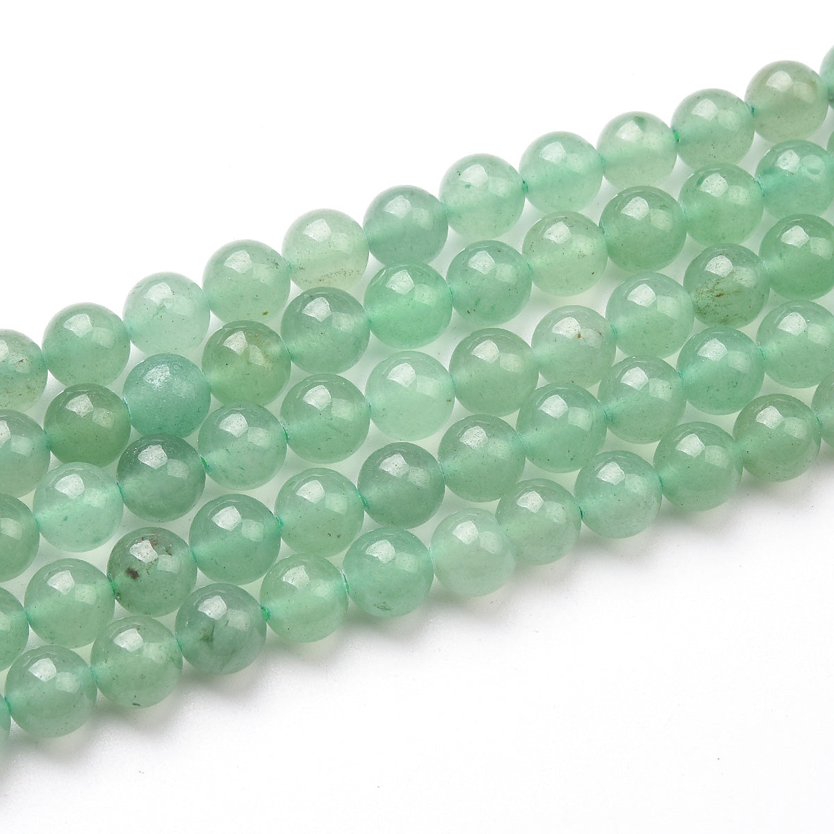 Green Aventurine Beads Strand (Dyed)