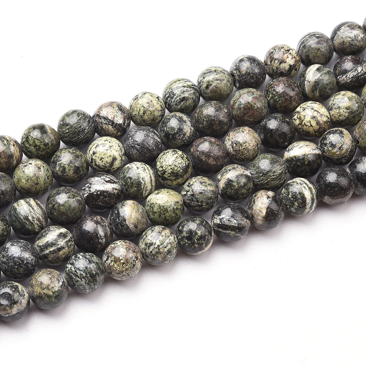 African Green Jasper Beads Strand (Dyed)