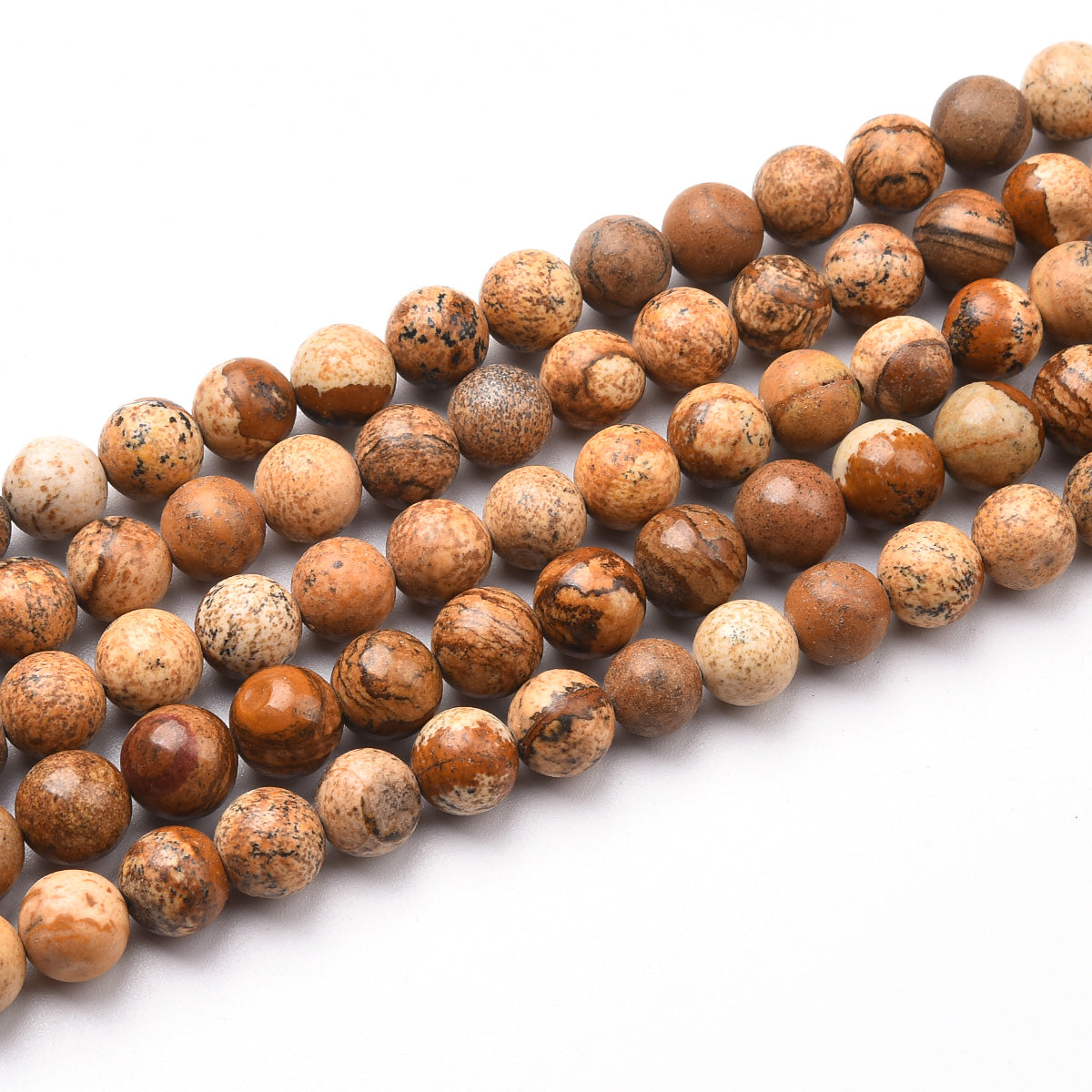 Picture Jasper Beads Strand (Dyed)