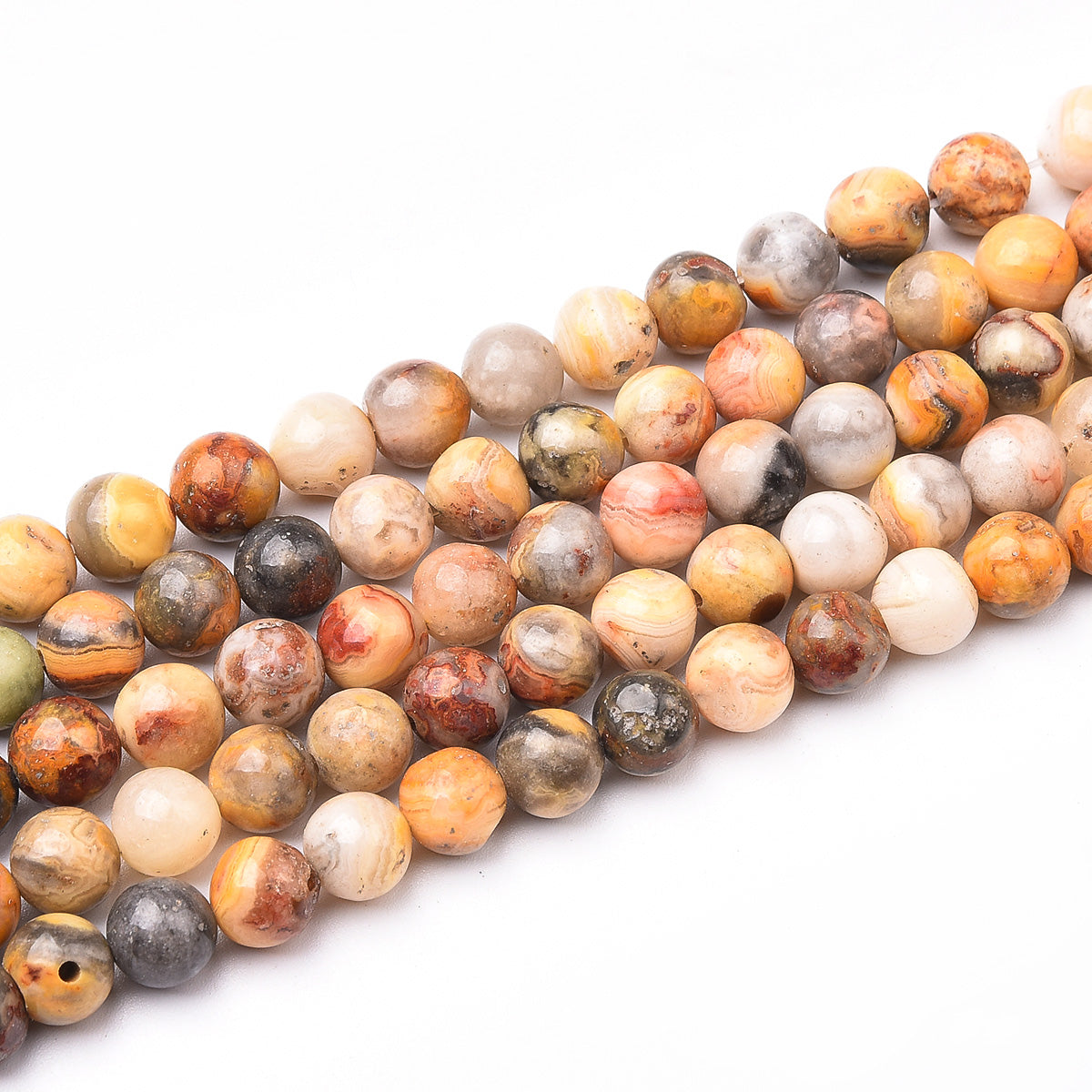 Crazy Lace Agate Beads Strand (Dyed)