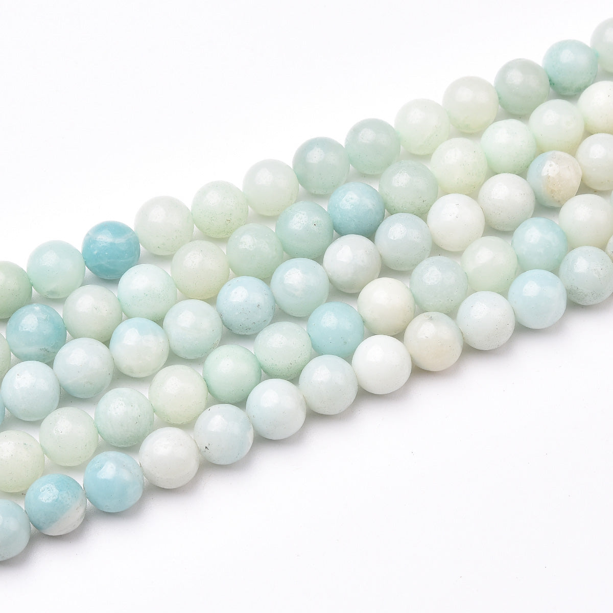 Teal / Green Amazonite Beads Strand (Dyed)