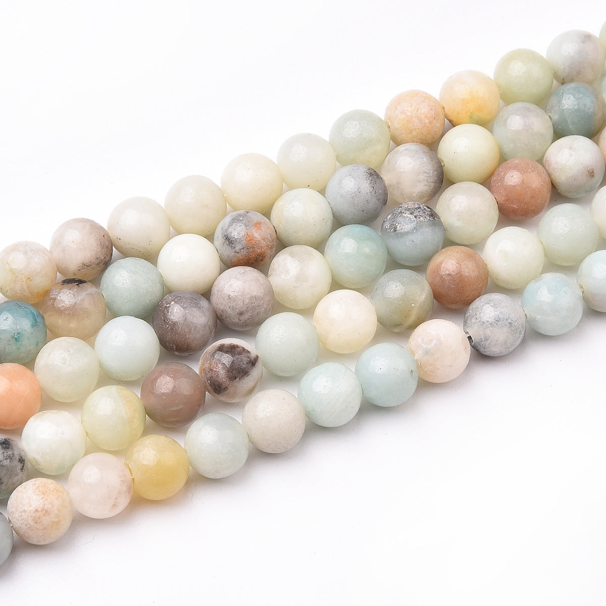 Multicolor Amazonite Beads Strand (Dyed)