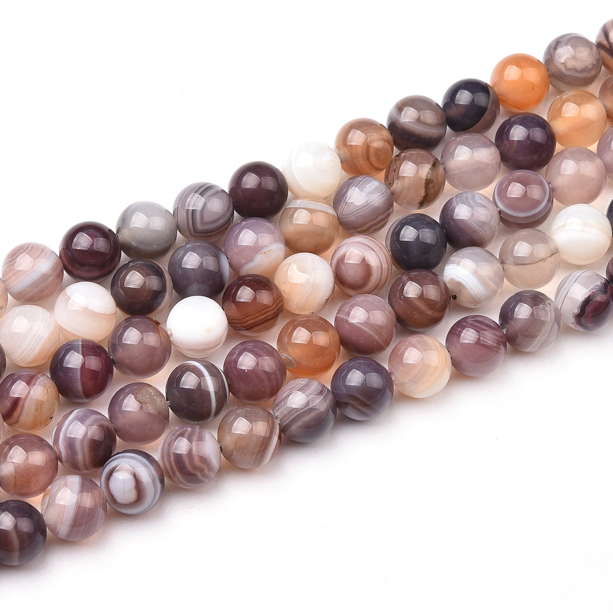 Botswana Agate Beads Strand (Dyed)