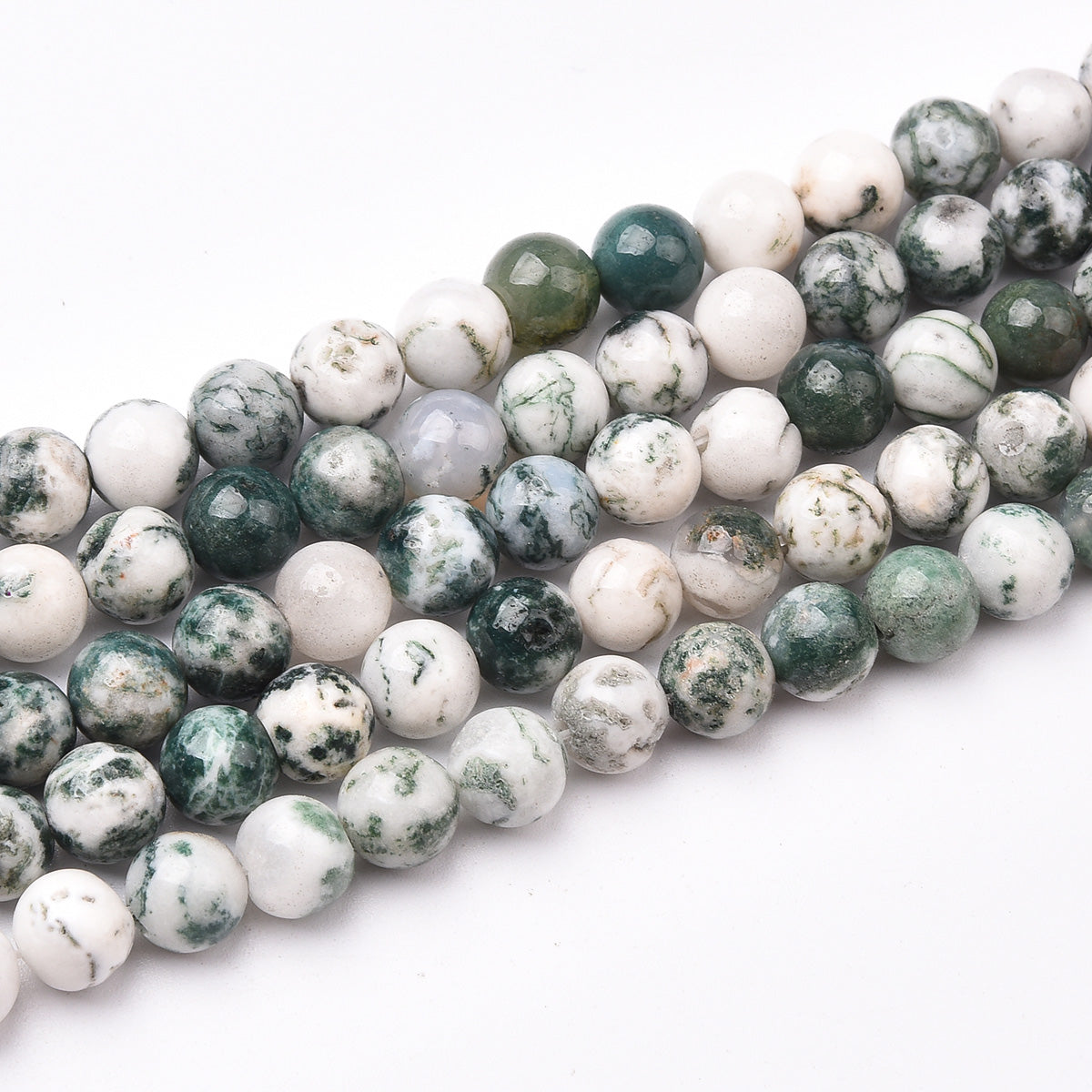 Tree Agate Beads Strand (Dyed)