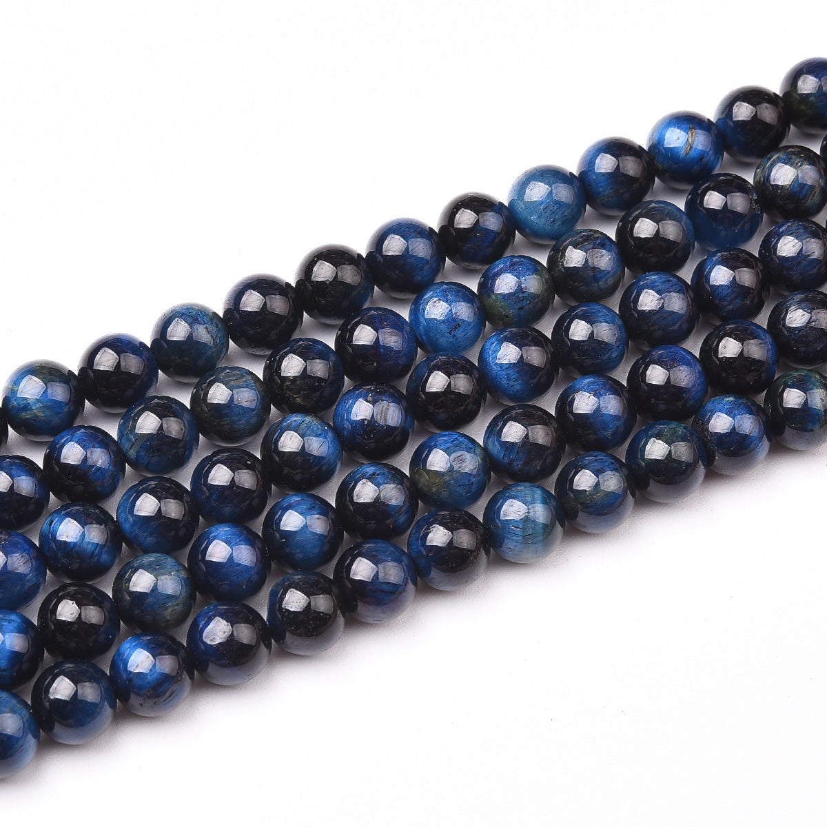 Dyed Blue Tiger Eye Beads Strand (Dyed)