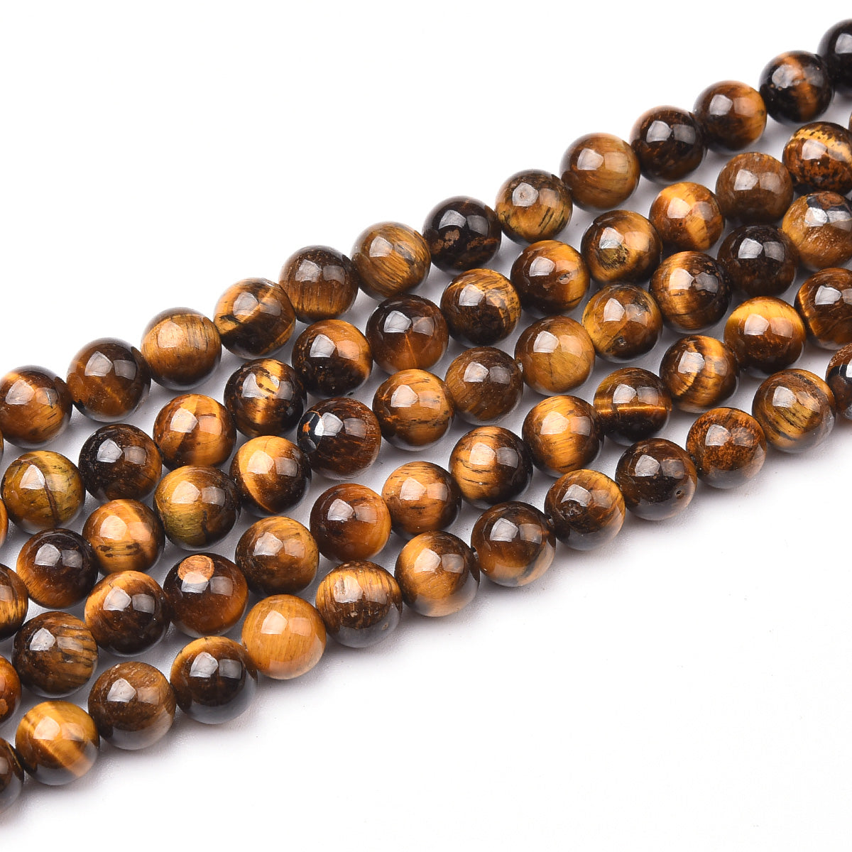 Tiger Eye Beads Strand (Dyed)