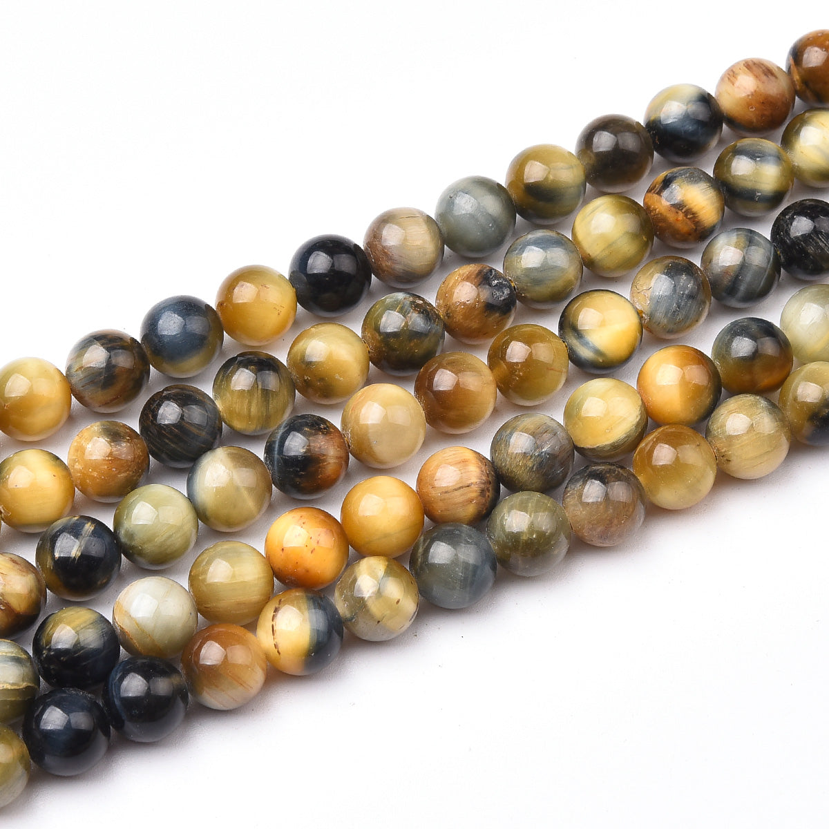 Blue Tiger Eye Beads Strand (Dyed)