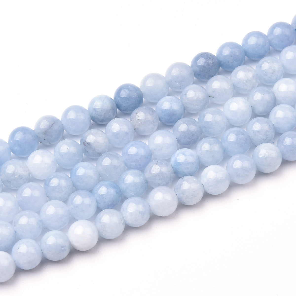 Dyed Blue Jade Beads Strand (Dyed)