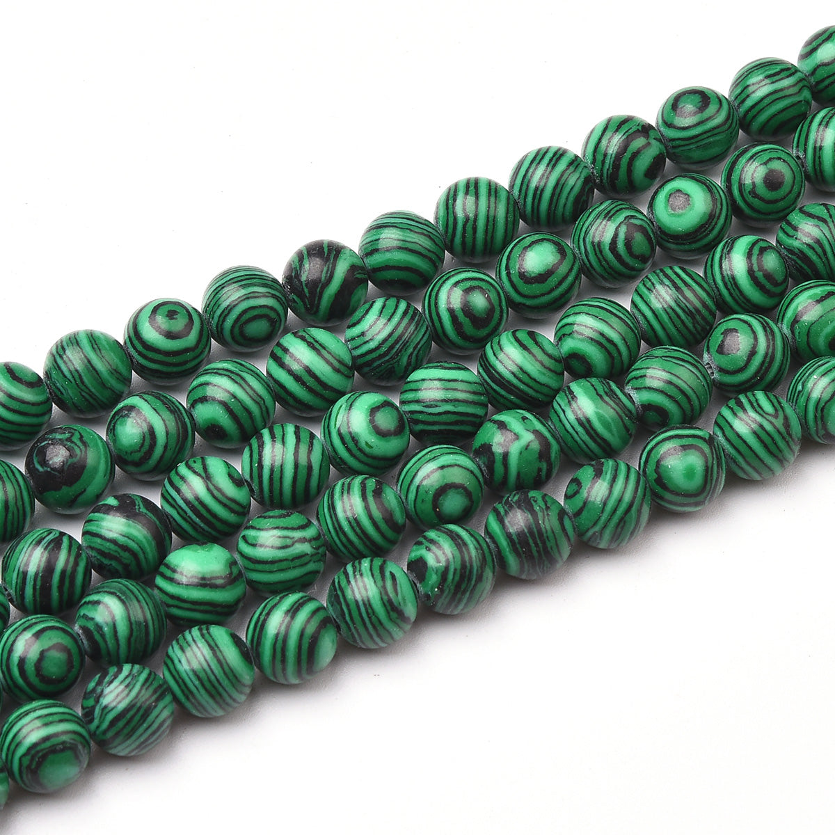 Green Malachite Beads Strand (Dyed)