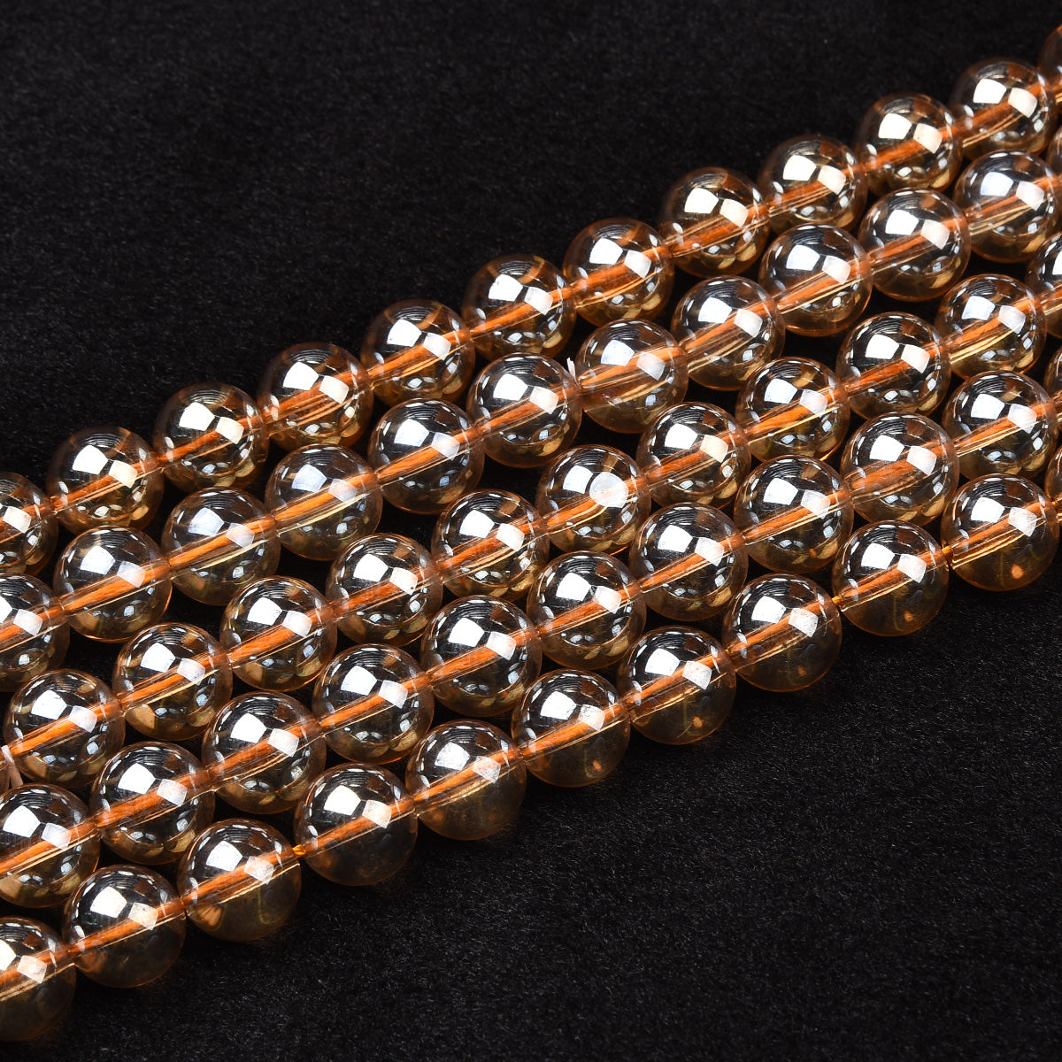 Plated Crystal Beads Strand