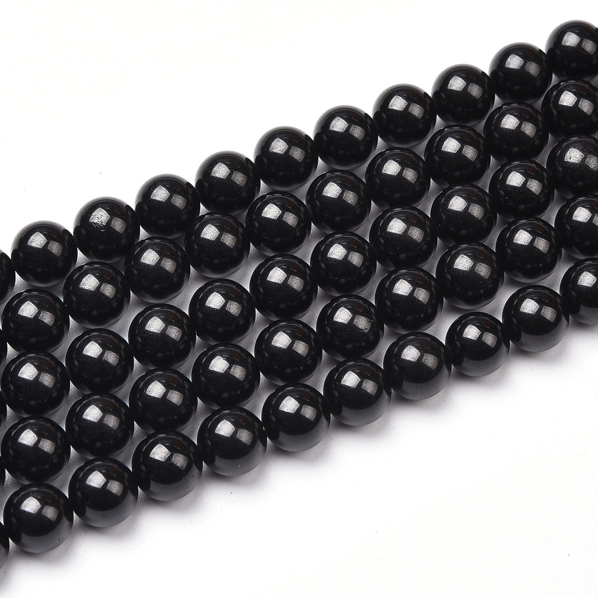 Black Spinet Beads Strand