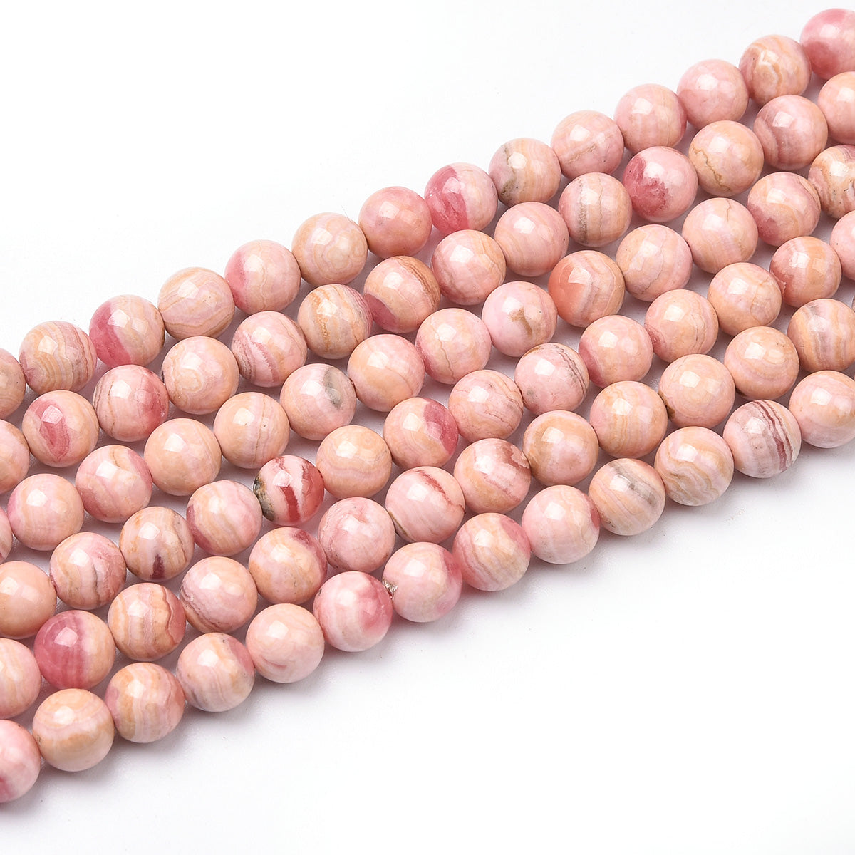 Pink Rhodonite Beads Strand