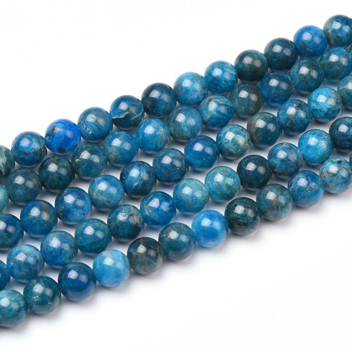 Blue Apatite Beads Strand