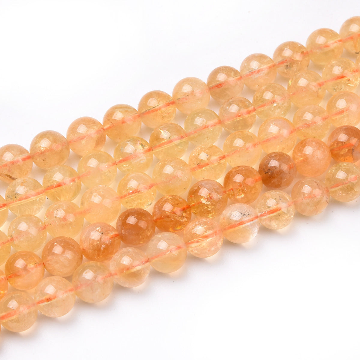 Yellow Citrine Beads Strand