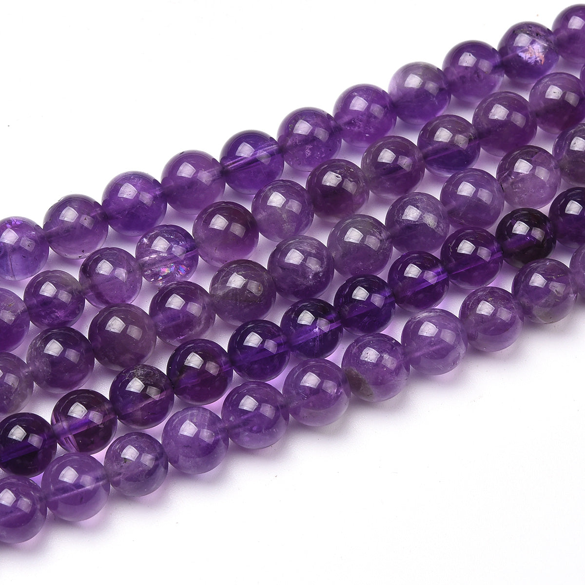 Purple Amethyst Beads Strand