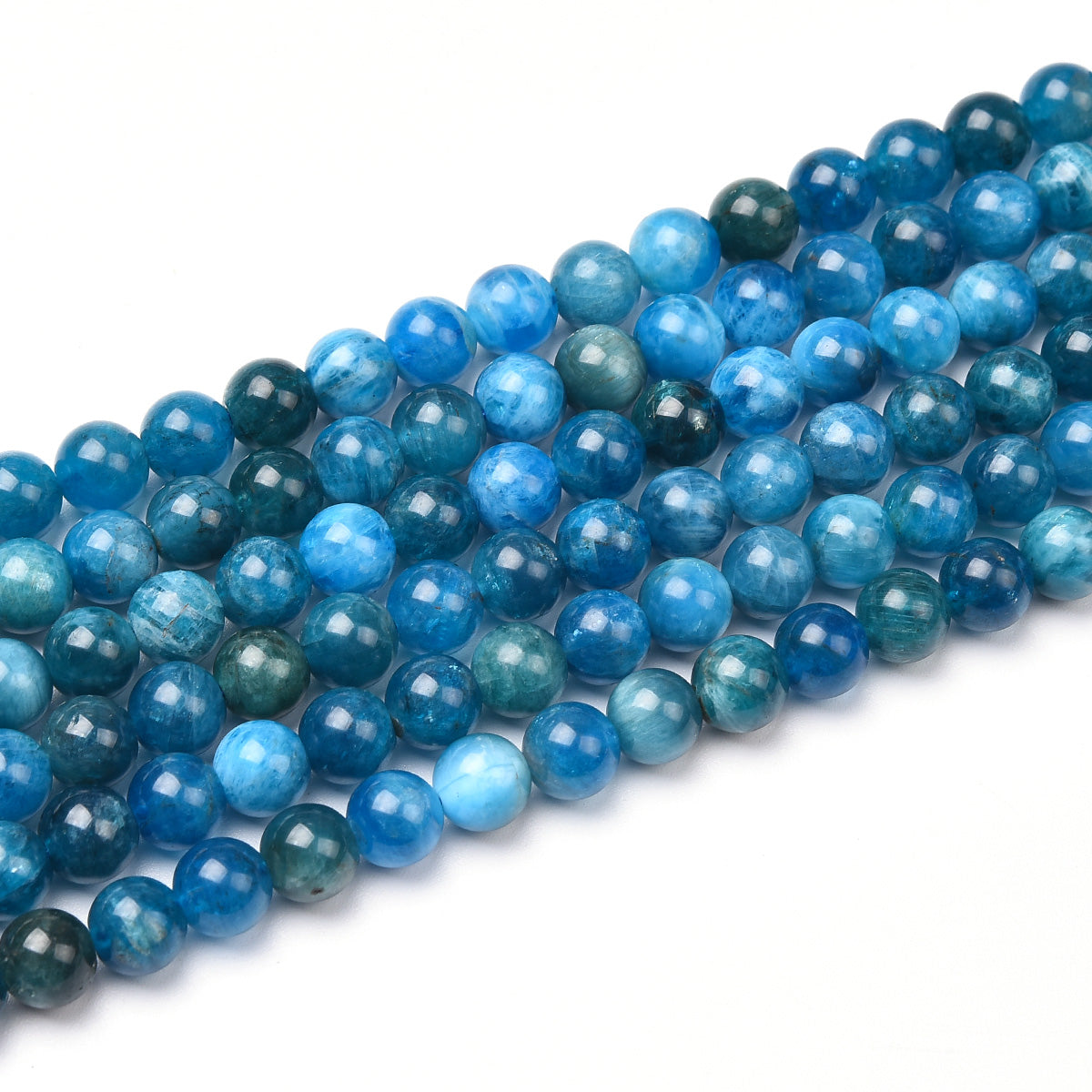 Blue Apatite Beads Strand