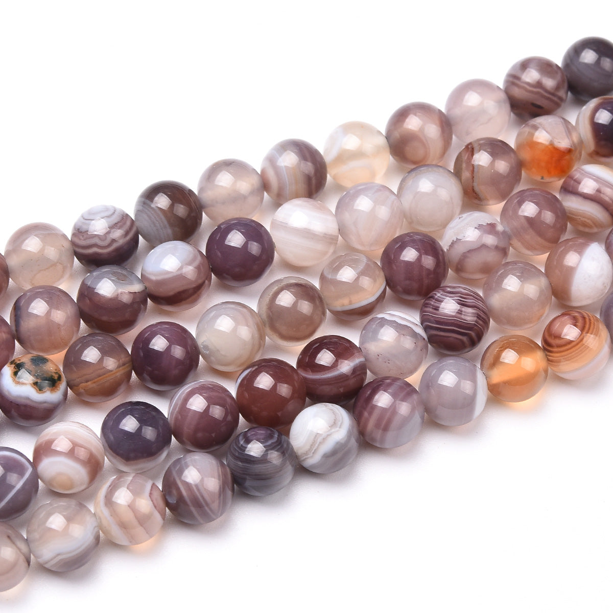 Botswana Agate Beads Strand