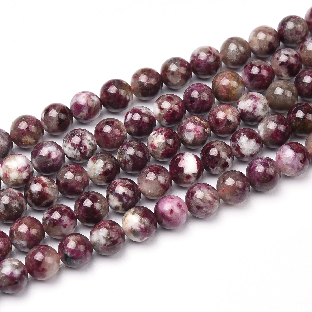 Pink Tourmaline Beads Strand