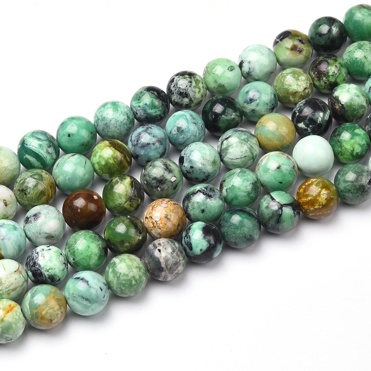 Green Magnesite Beads Strand