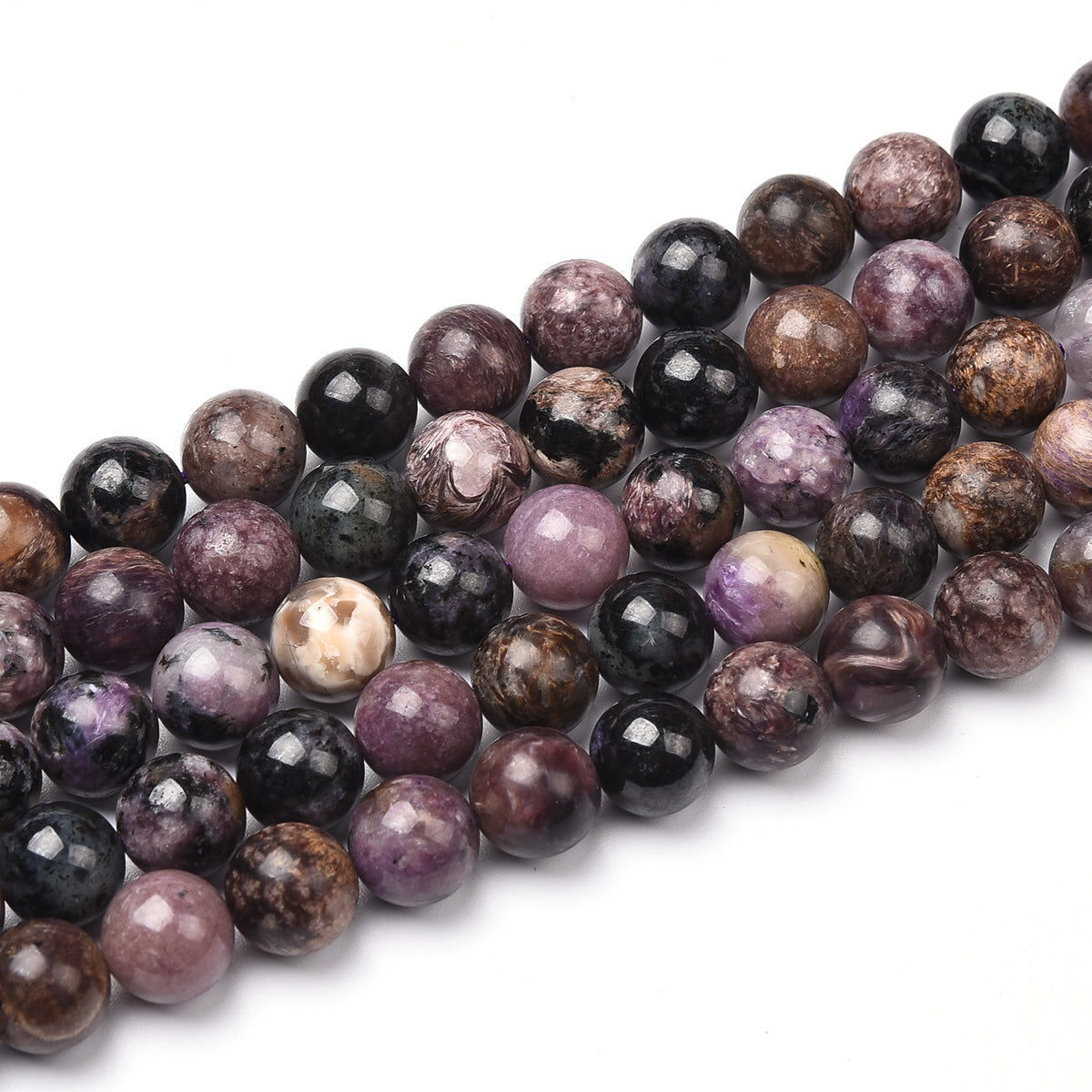 Dark Purple / Purple Charoite Beads Strand