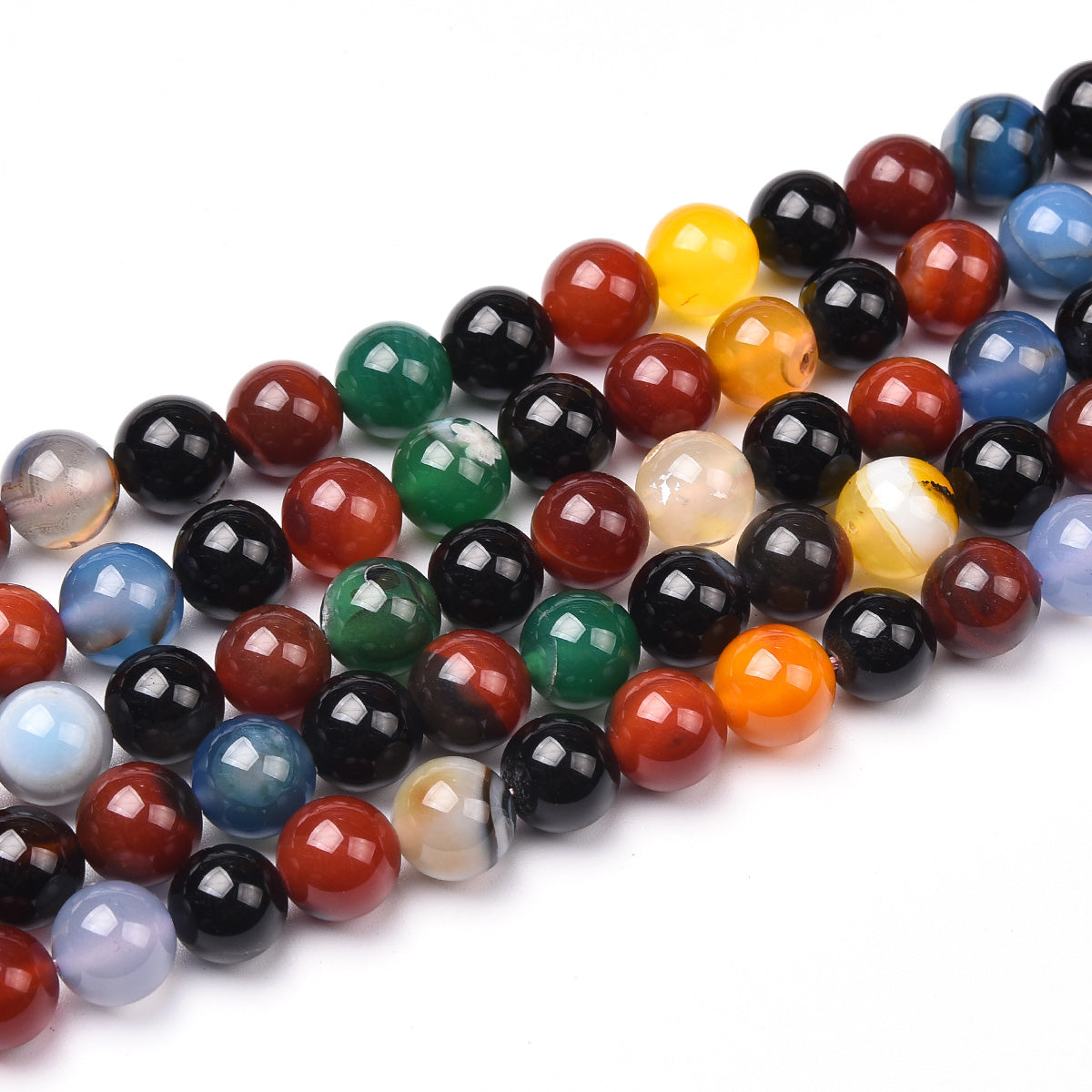 Mix Agate Beads Strand