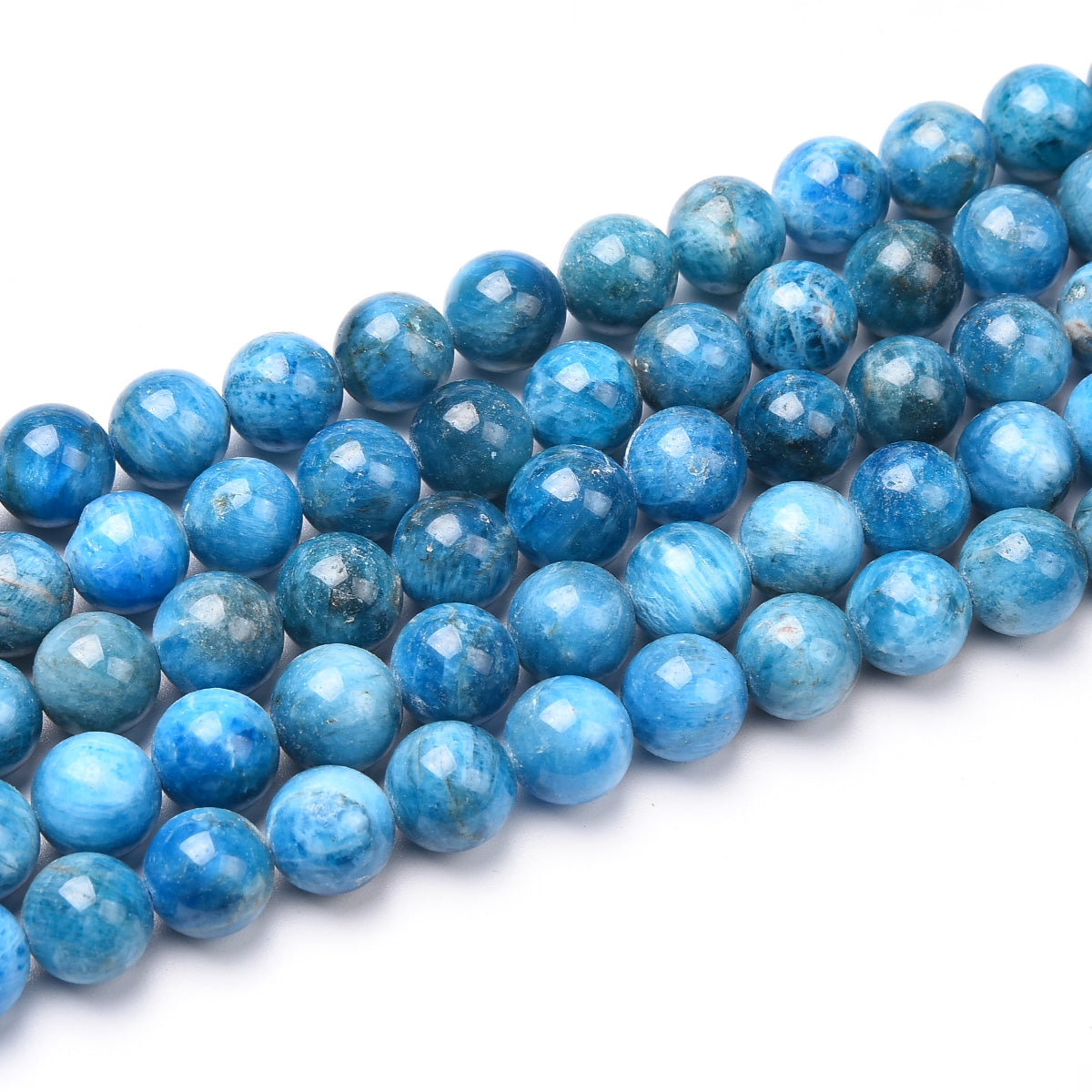 Blue Apatite Beads Strand