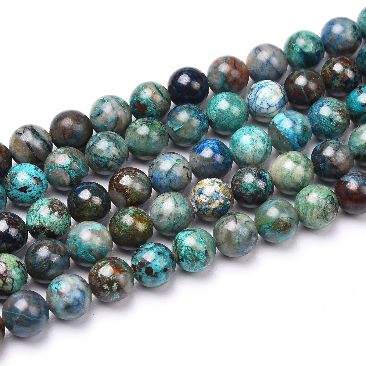 Blue / Green Chrysocolla Beads Strand