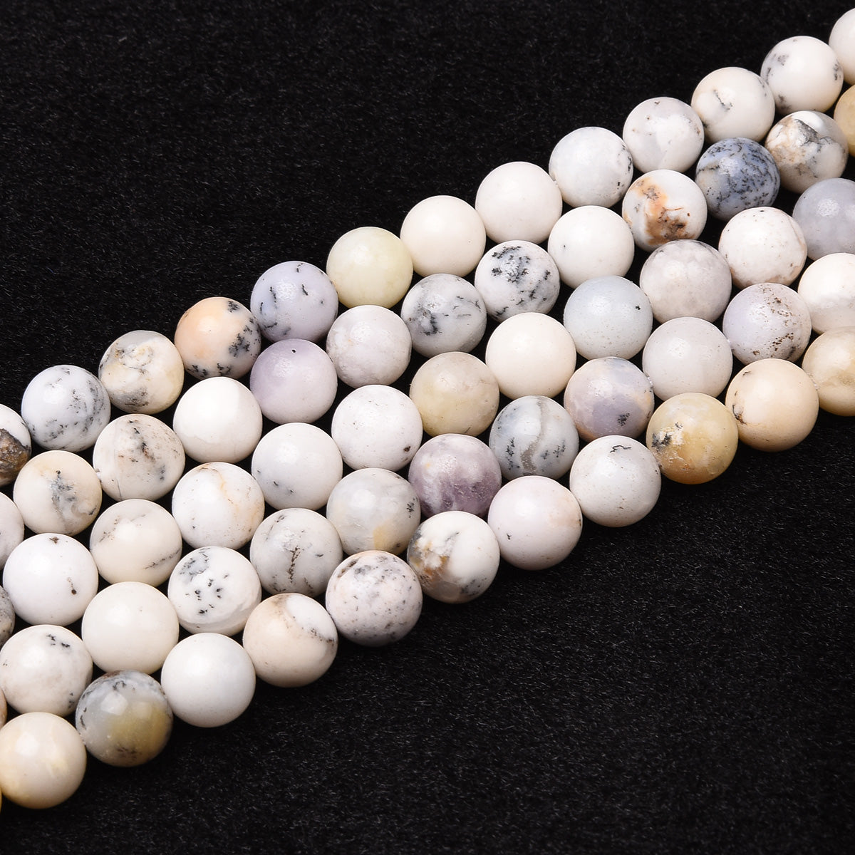 White Opal Beads Strand