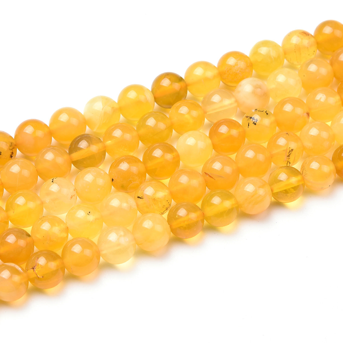 Yellow Opal Beads Strand