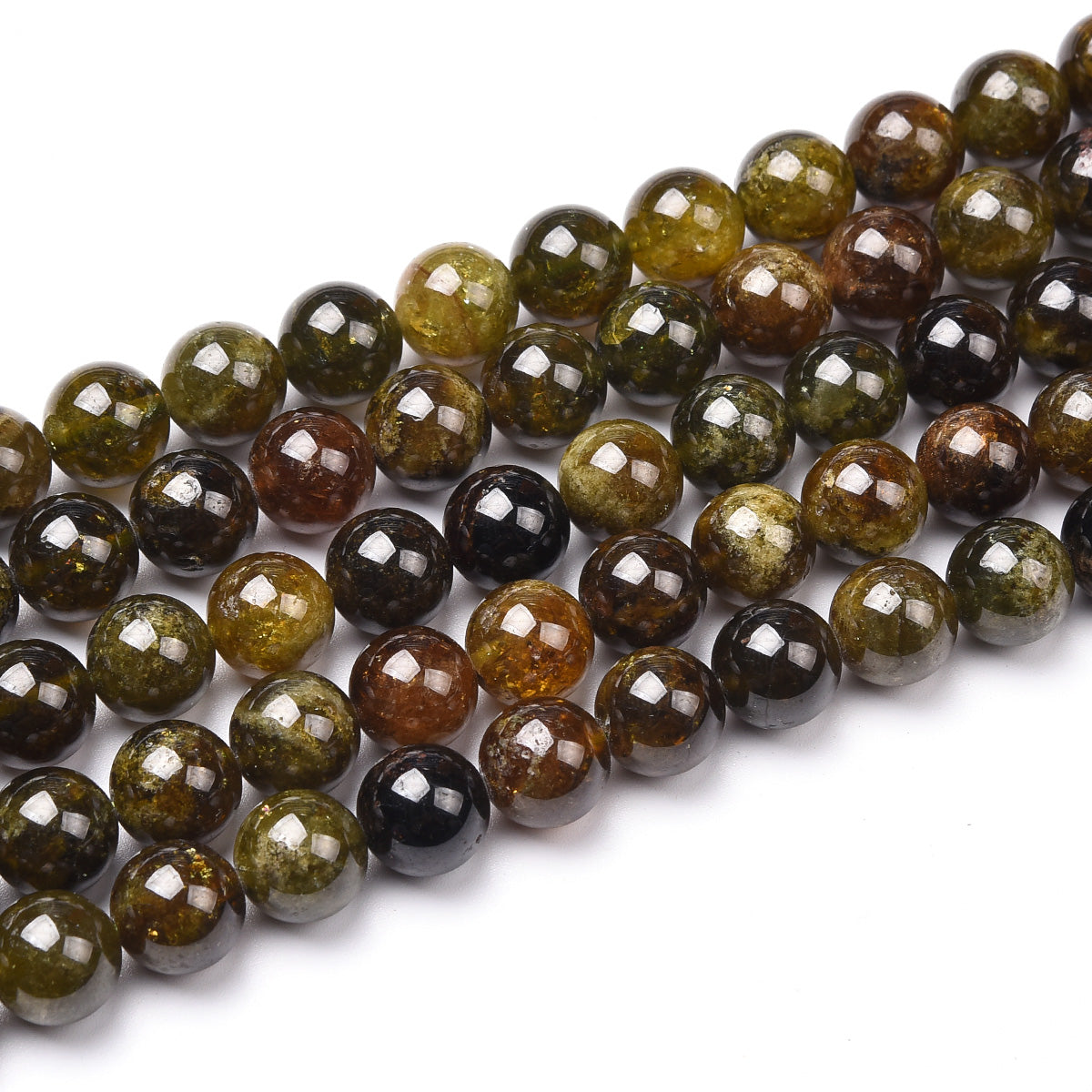 Green Garnet Beads Strand