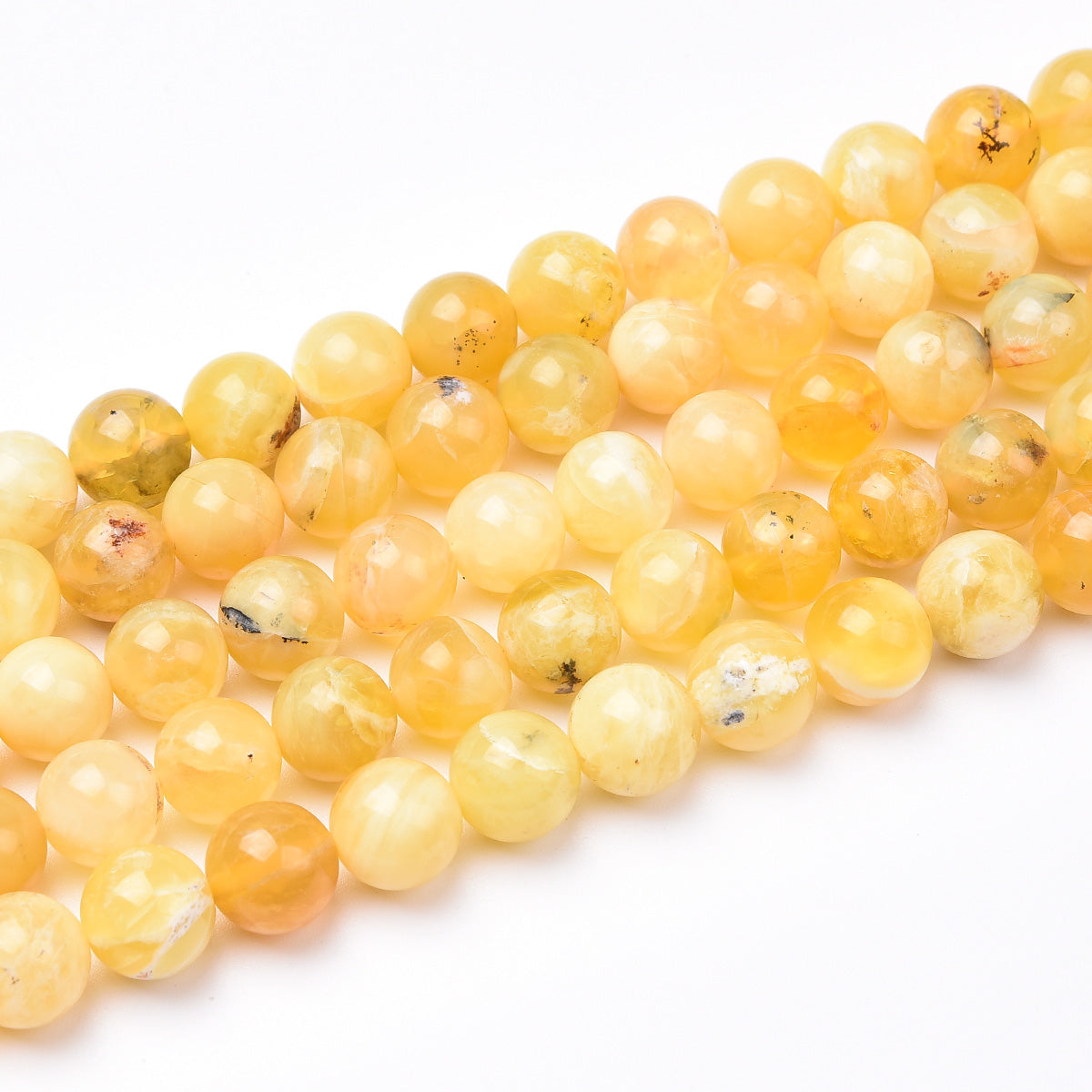 Yellow Opal Beads Strand