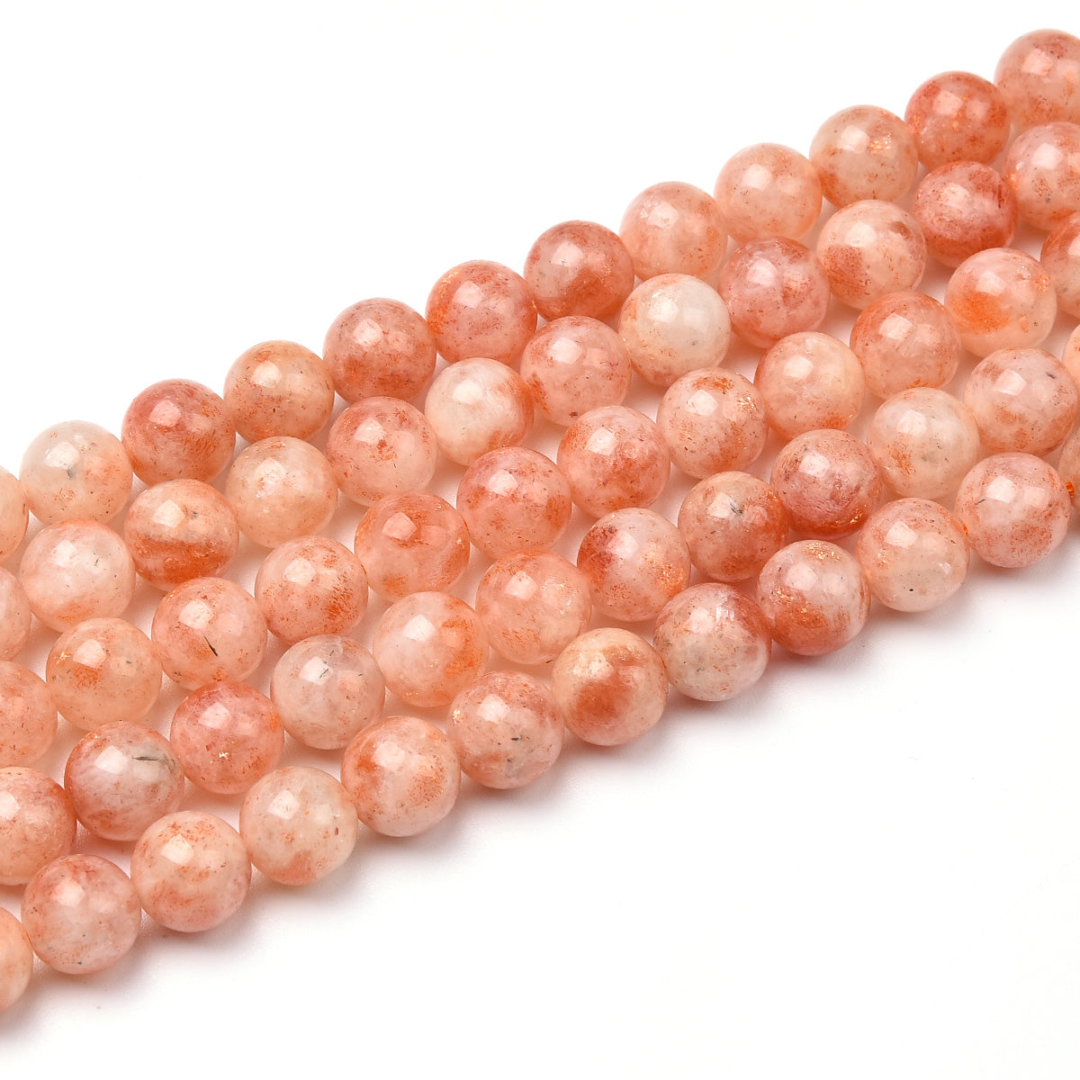 Pink Sunstone Beads Strand