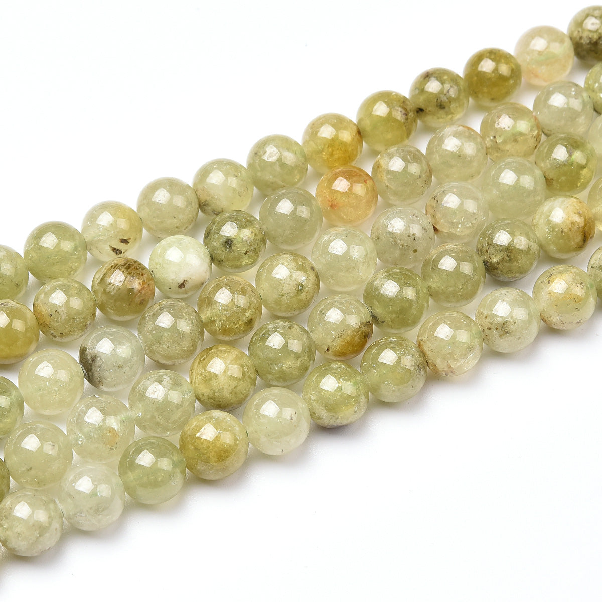 Green Garnet Beads Strand