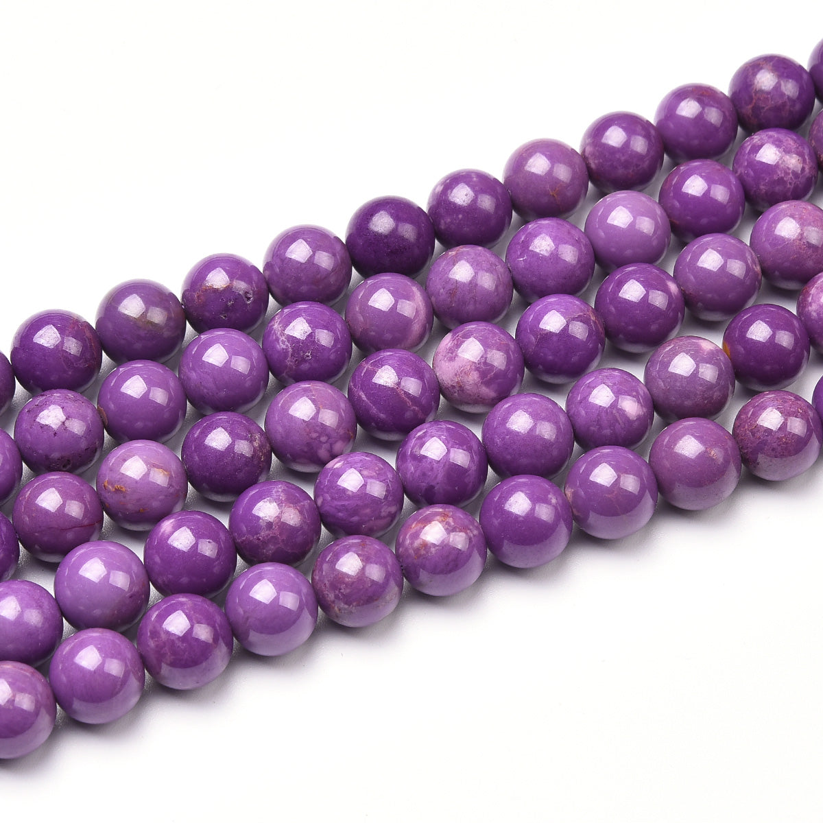 Purple Phosphosiderite Beads Strand